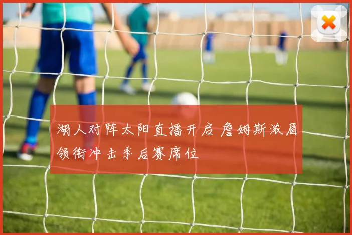 湖人对阵太阳直播开启 詹姆斯浓眉领衔冲击季后赛席位